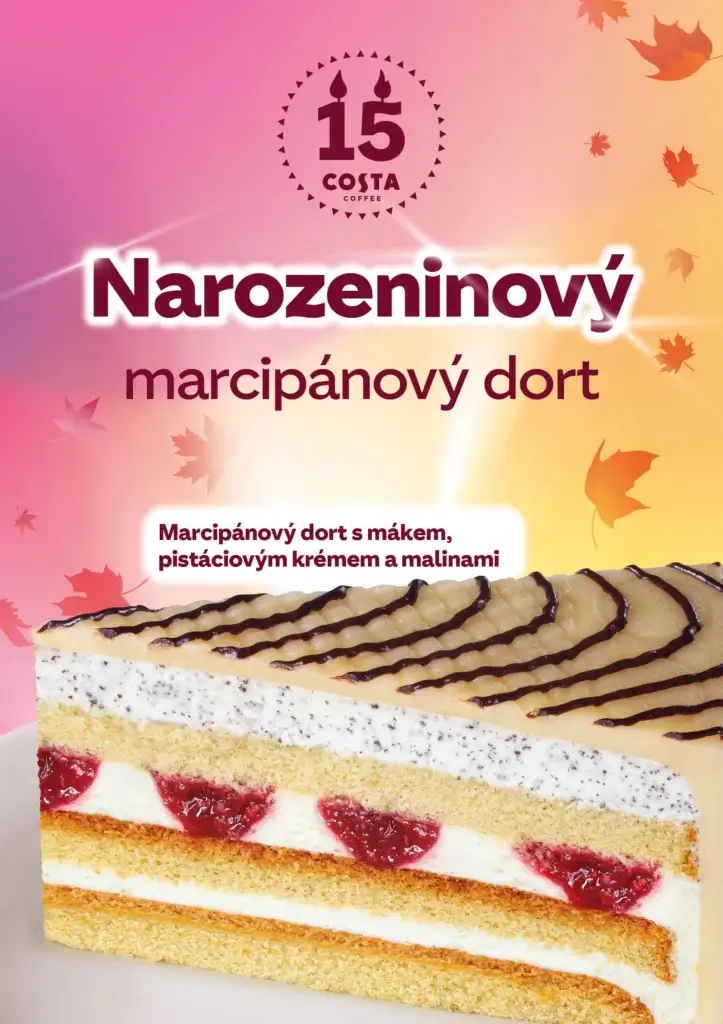 Narozeninový marcipánový dort