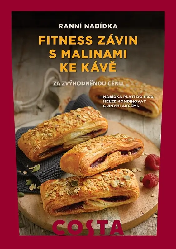 Fitness závin s müsli a malinami: Začněte den zdravou snídaní