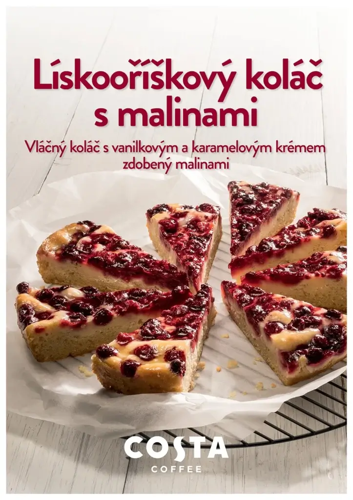 Lískooříškový koláč s malinami
