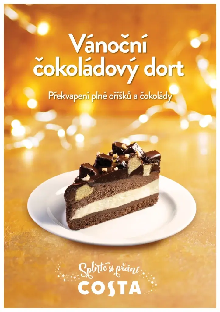 Vánoční čokoládový dort: Božská kombinace čokolády a&nbsp;oříšků