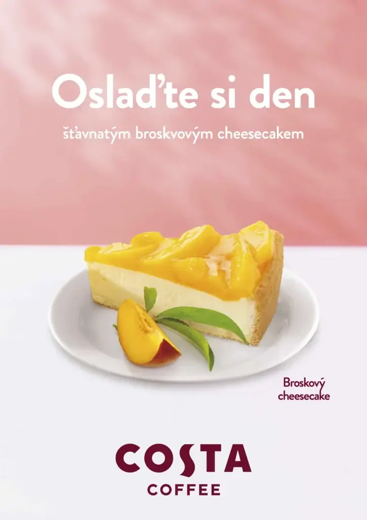 Broskvový cheesecake