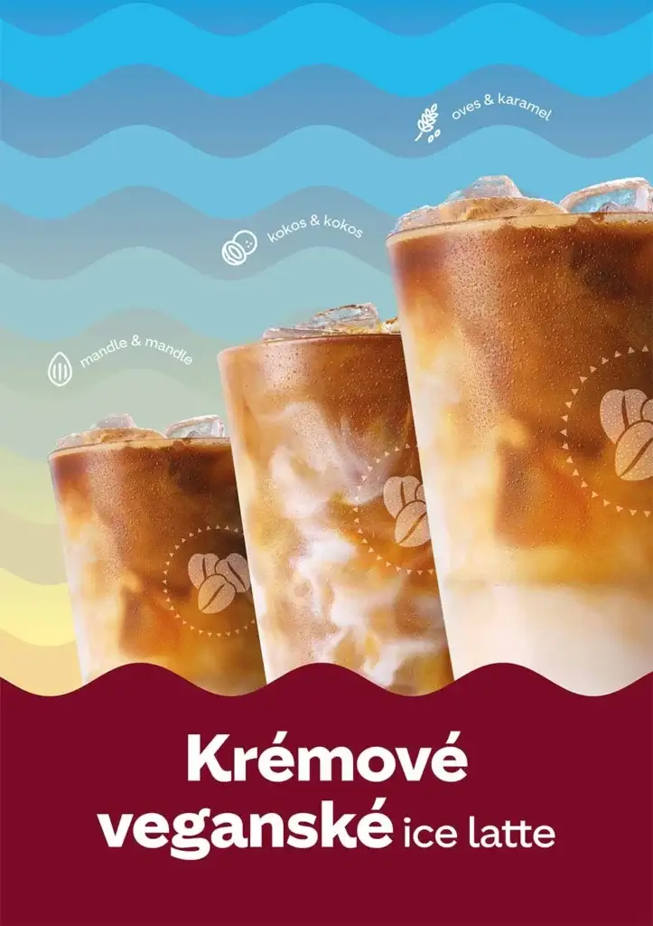 Veganské iced caffè latte 3x jinak