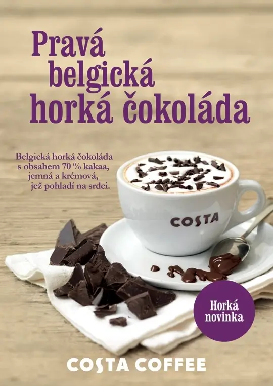 Horká čokoláda z&nbsp;pravé belgické čokolády chutná nejlépe ve dvou