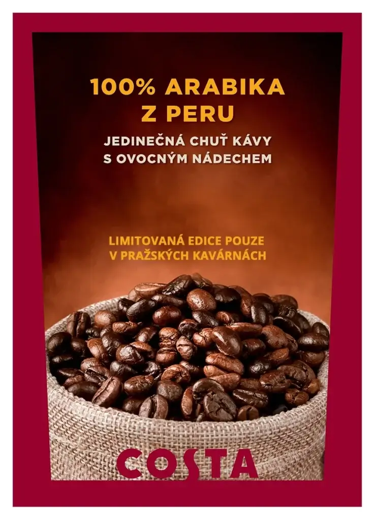 Rozšiřte si kávové obzory. Ochutnejte 100% arabiku z Peru