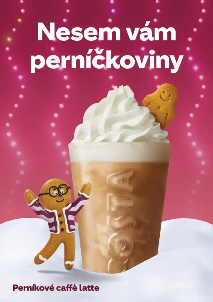 Ťuk, ťuk, kdo tam? Pan Perníček a nesu latte!