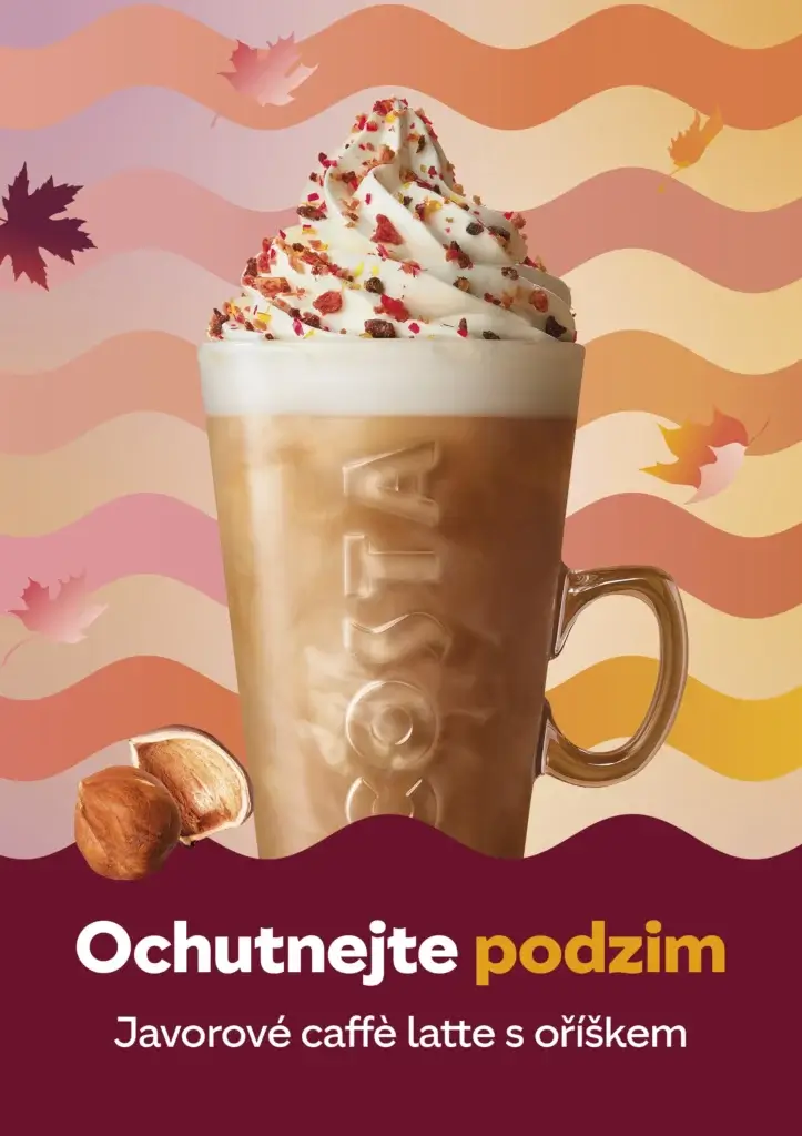 Javorové caffè latte s oříškem
